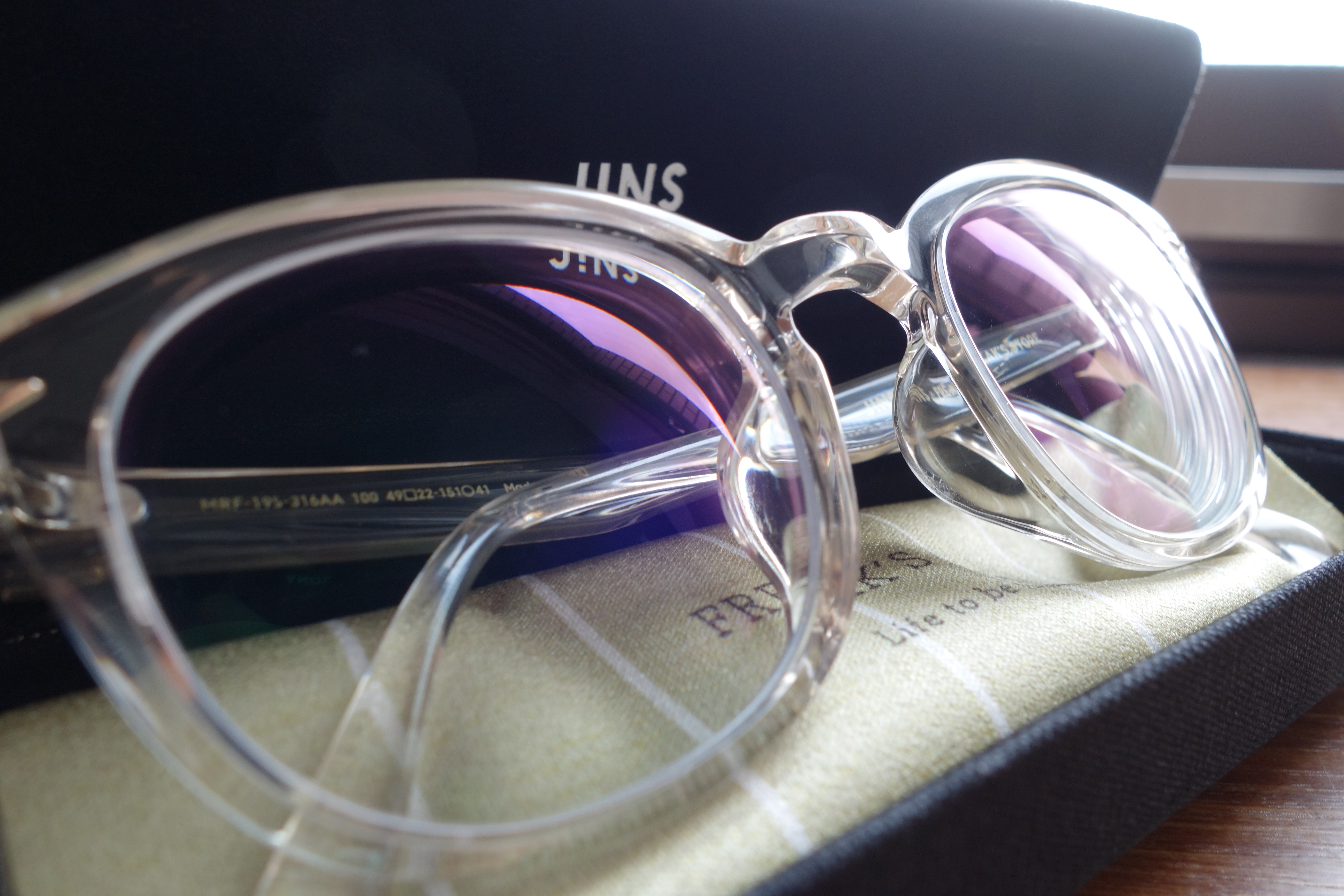 jins 眼鏡 メガネ 度入り -2.75